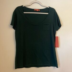 Sinclaire 10 Raschell Sweater Tee In Darl Green size Medium